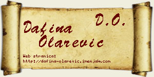 Dafina Olarević vizit kartica